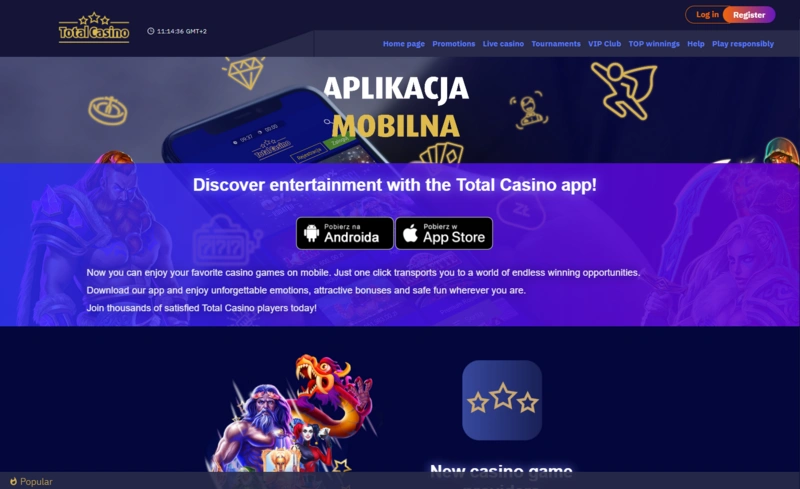 total app page
