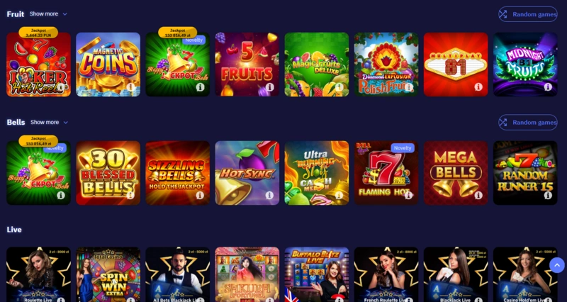 total games page